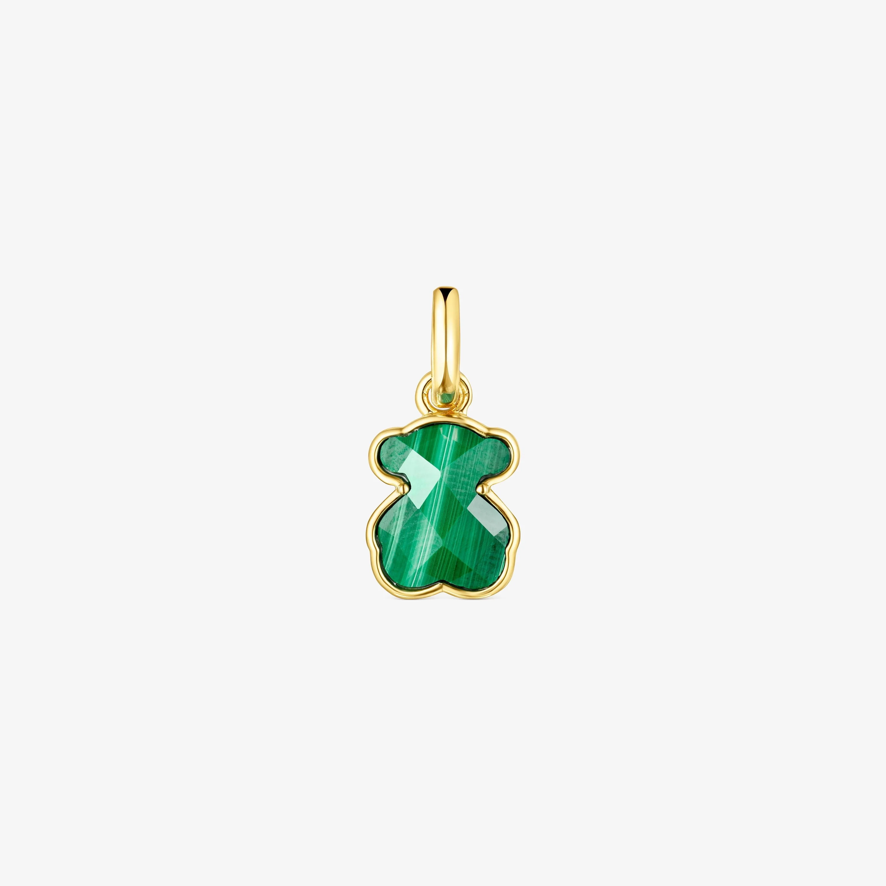 18K gold vermeil and Malachite Icon Color Pendant - 1
