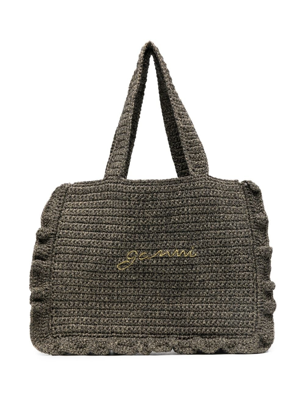 ruffled tote bag - 1
