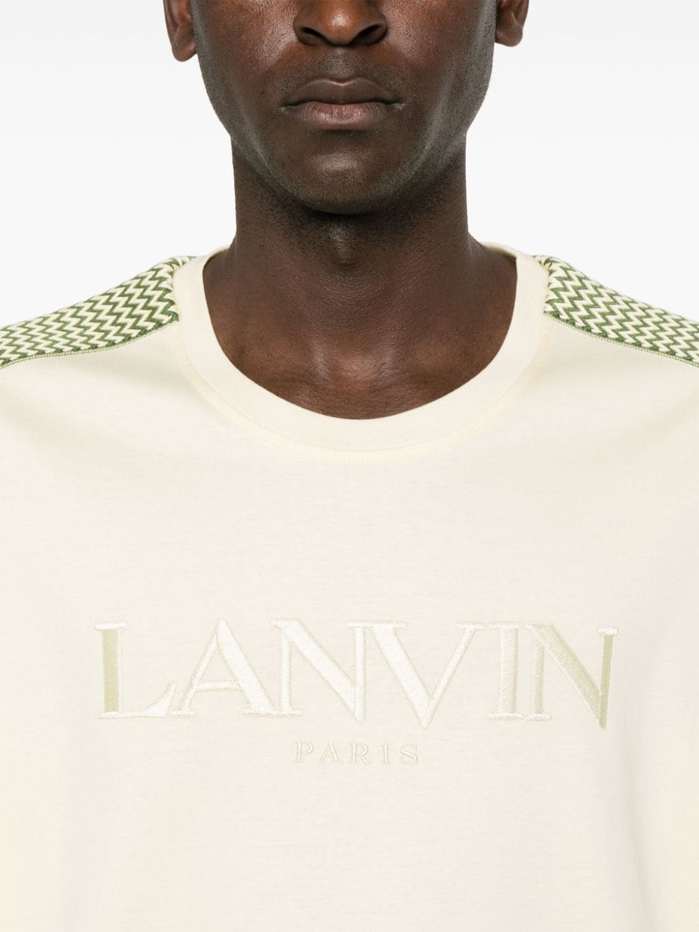 logo-embroidered cotton T-shirt - 5