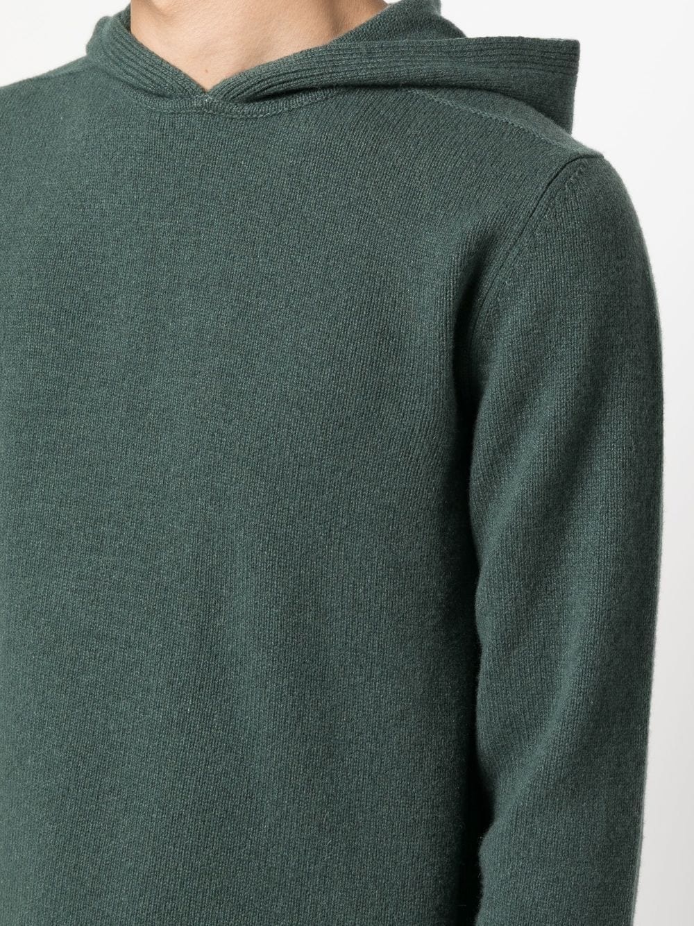 long-sleeve cashmere hoodie - 5