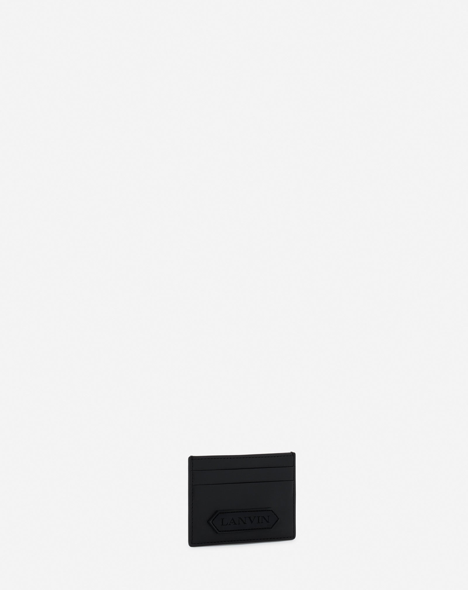 LANVIN SIGNATURE LEATHER CARDHOLDER - 3