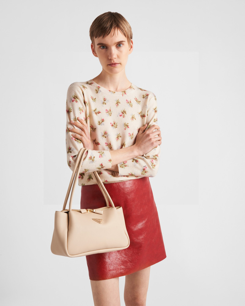 Craquelé leather miniskirt 3