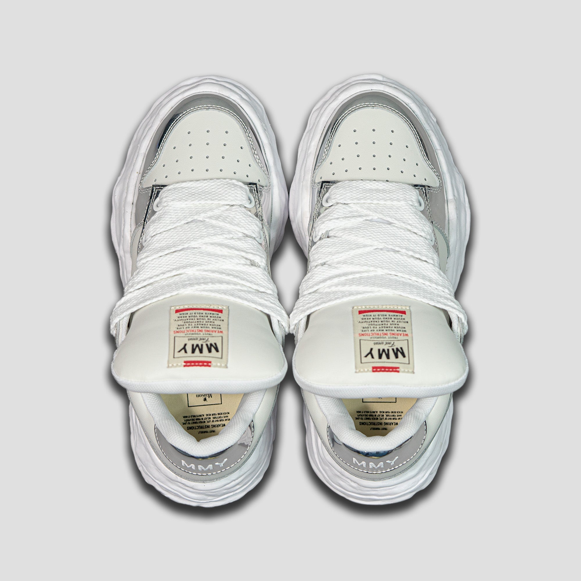 WAYNE OG SOLE LOW-TOP PUFFER LEATHER SNEAKERS - 3