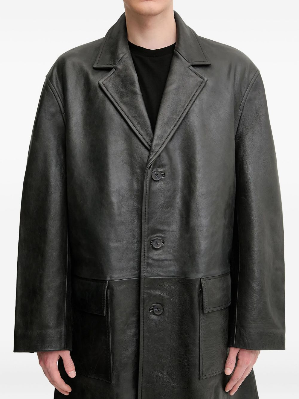 leather coat - 4