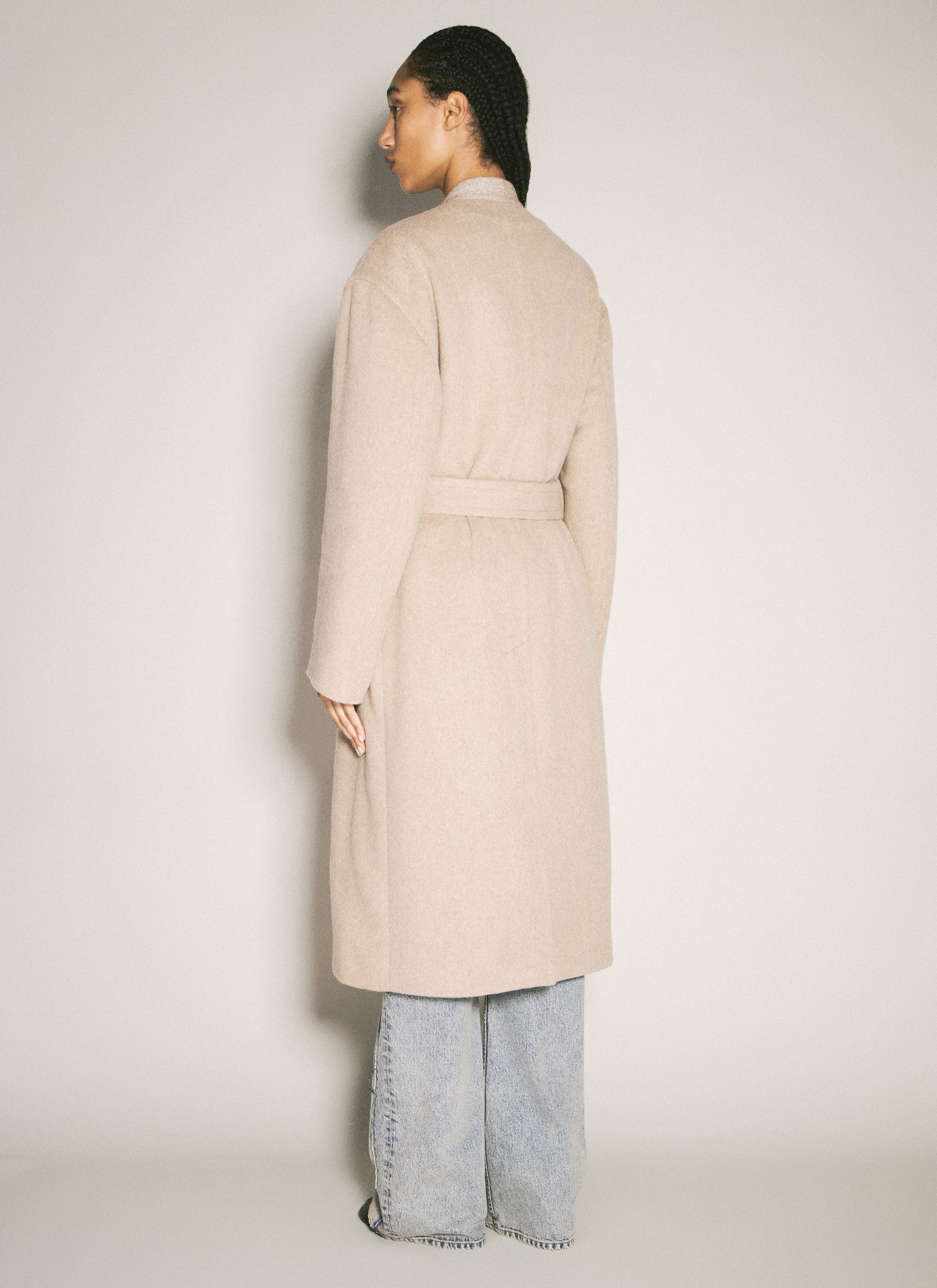 Wraparound Belted Coat - 5