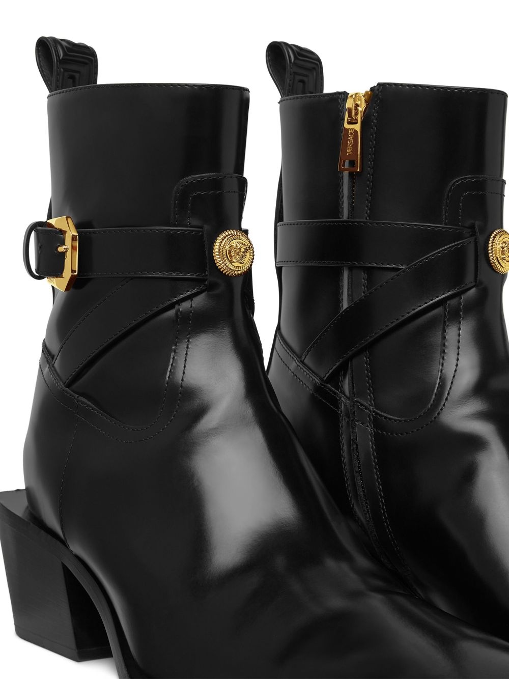 70mm block-heel ankle boots - 4