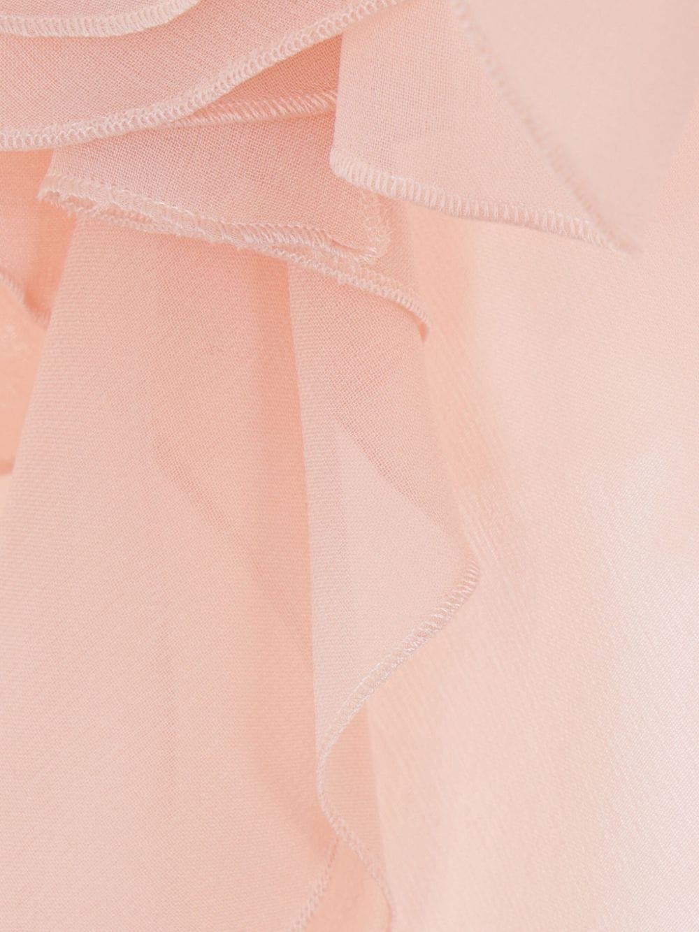 asymmetric-neck silk blouse - 3