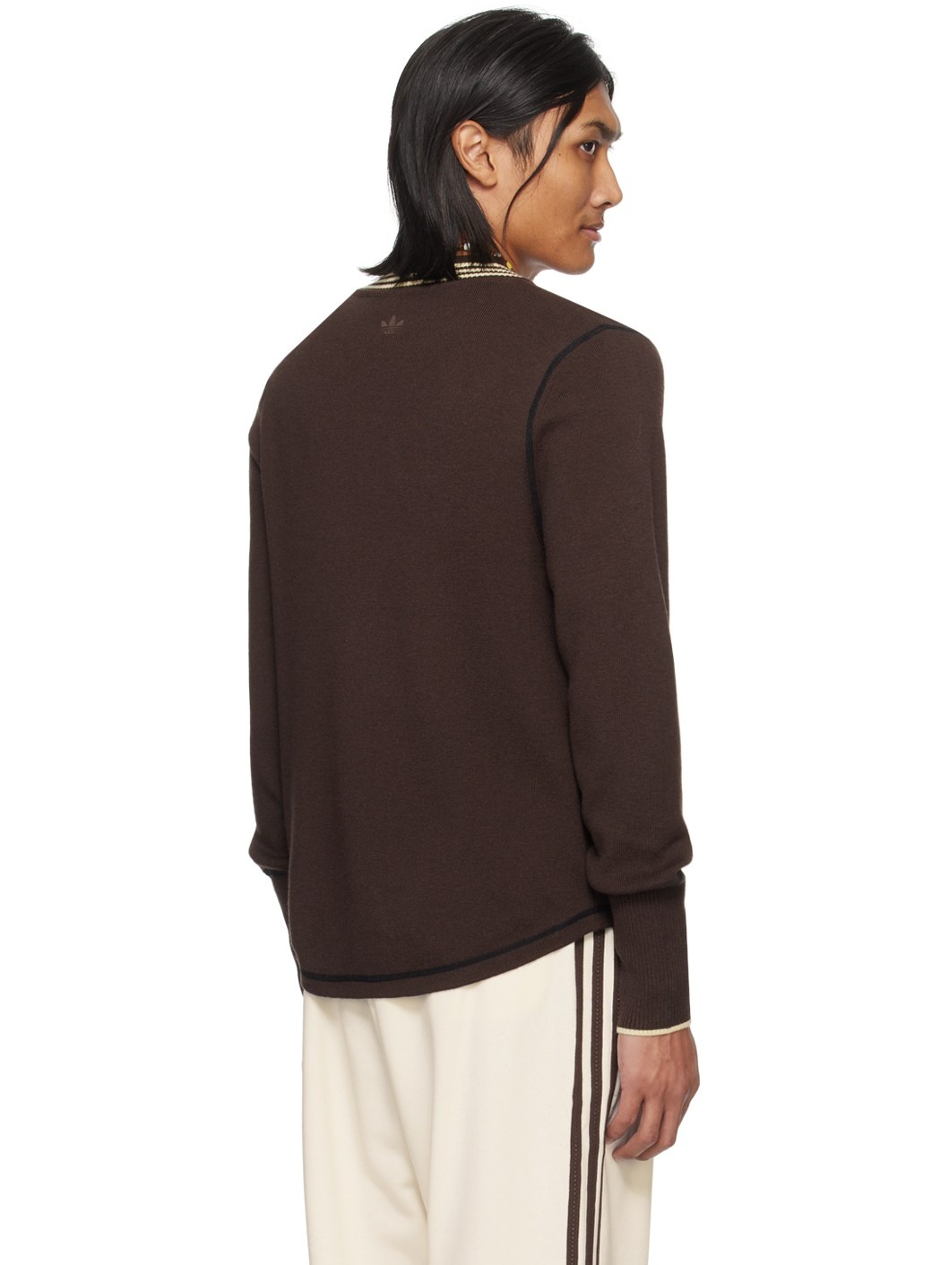 Brown adidas Originals Edition Long Sleeve T-Shirt - 3