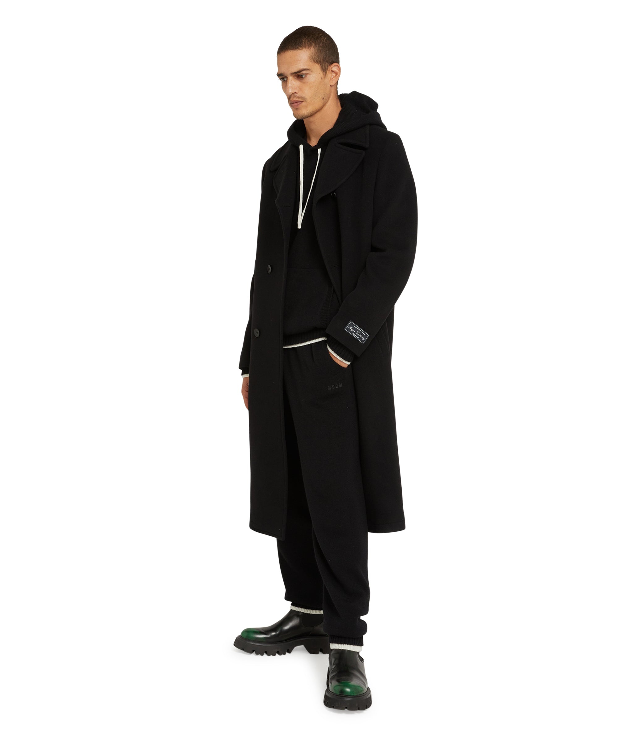 MSGM trousers in "Embroidery Cachemire blend knit" fabric - 5