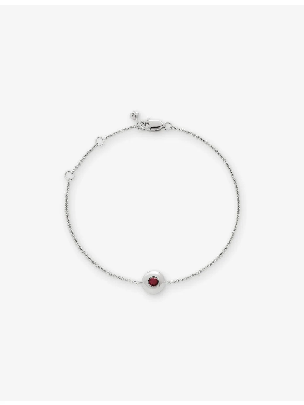 July Birthstone Ruby and Sterling-Silver Bracelet - 1
