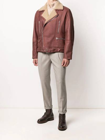 Brunello Cucinelli zip-through ribbed sweatshirt outlook