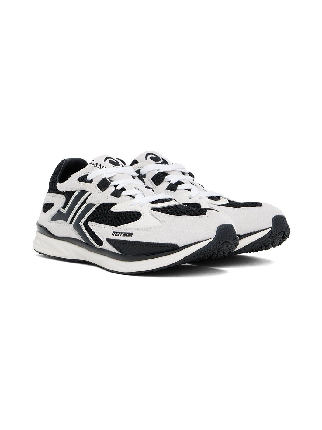 Black & White Meteor Sneakers - 4