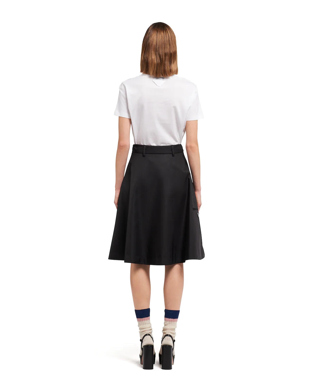 Nylon gabardine skirt - 4