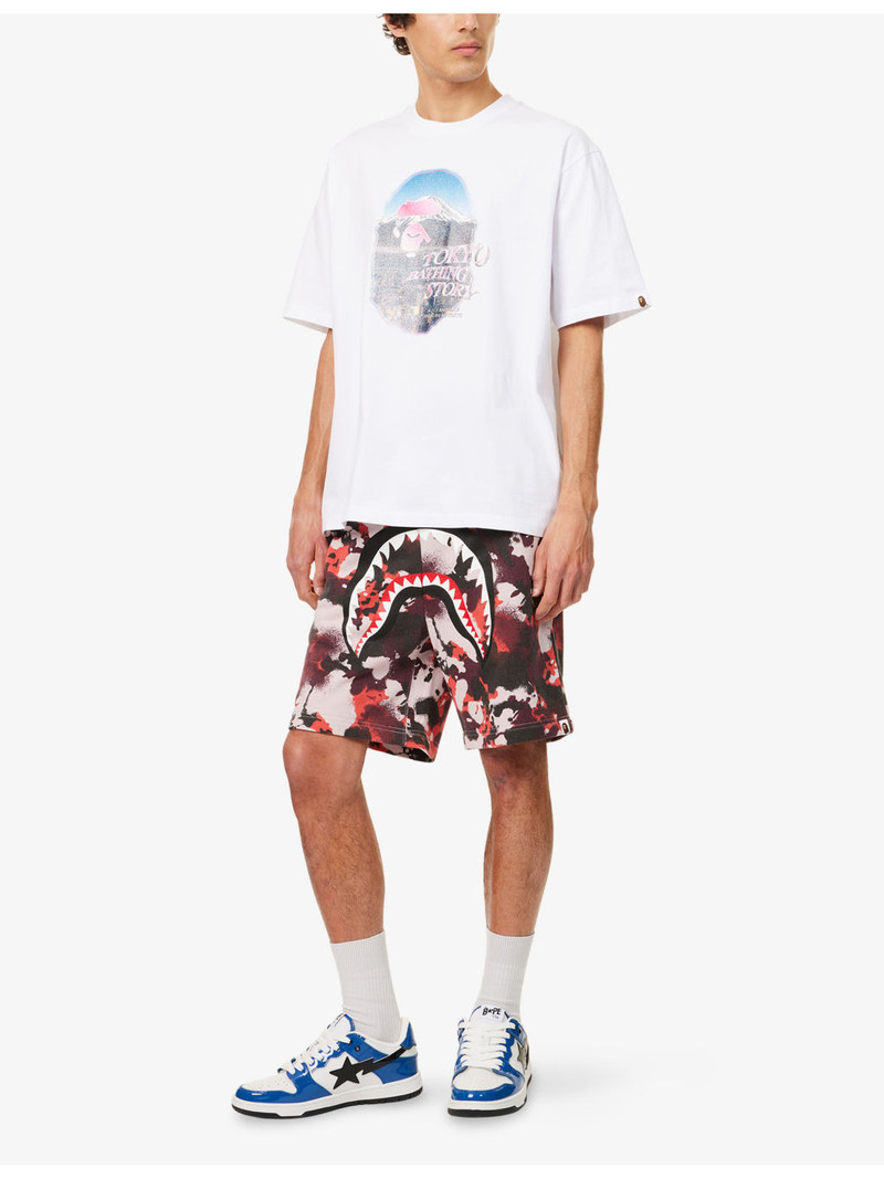 A BATHING APE® Cityscape Ape Head Cotton-Jersey T-Shirt outlook