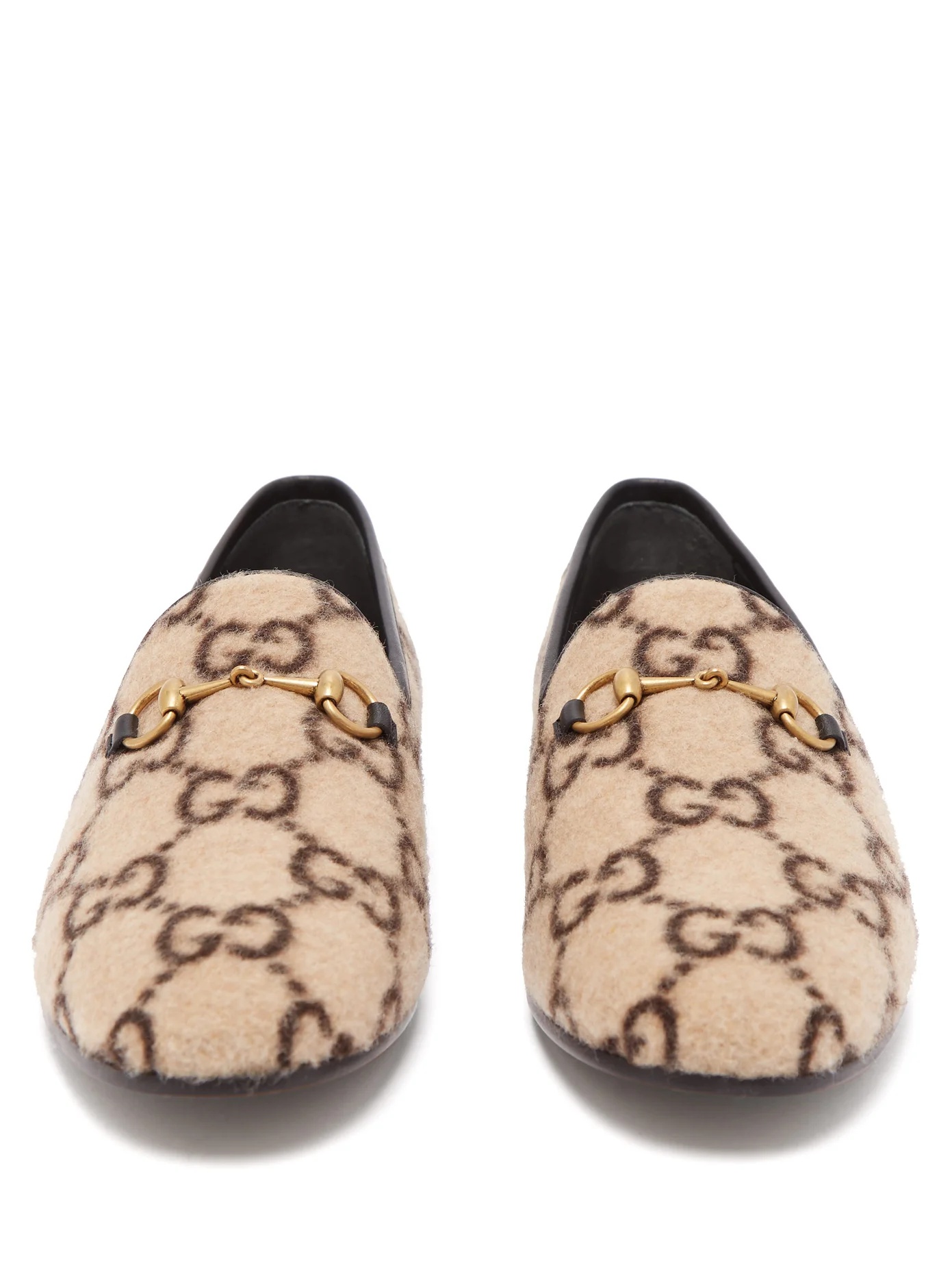 Jordaan GG-print felt loafers - 5