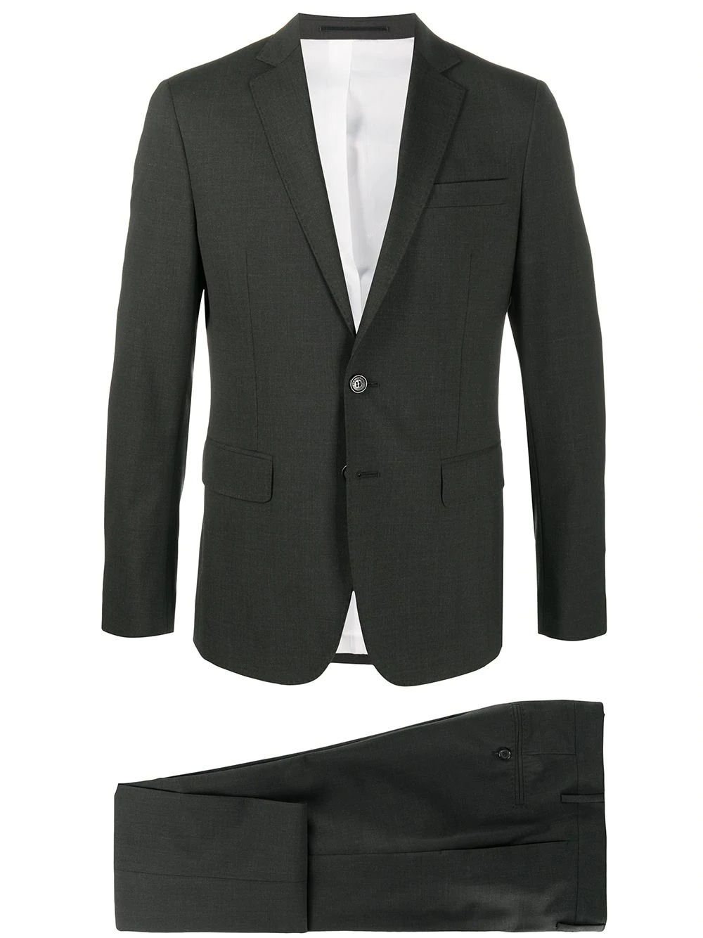 slim-fit two piece suit - 1