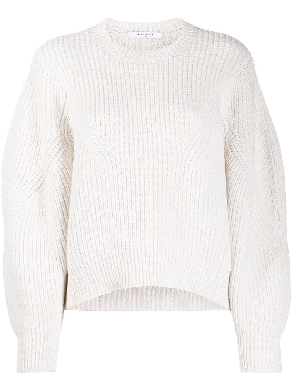 oversized sleeves crew neck jumper - 1