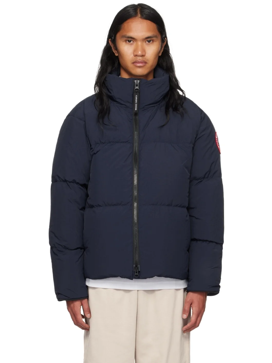 Navy Lawrence Down Jacket - 1