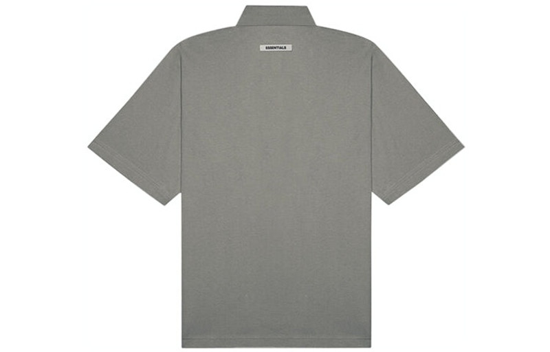 ESSENTIALS Fear of God Essentials SS20 Logo Polo Shirt 'Charcoal' FOG-SS20-404 outlook