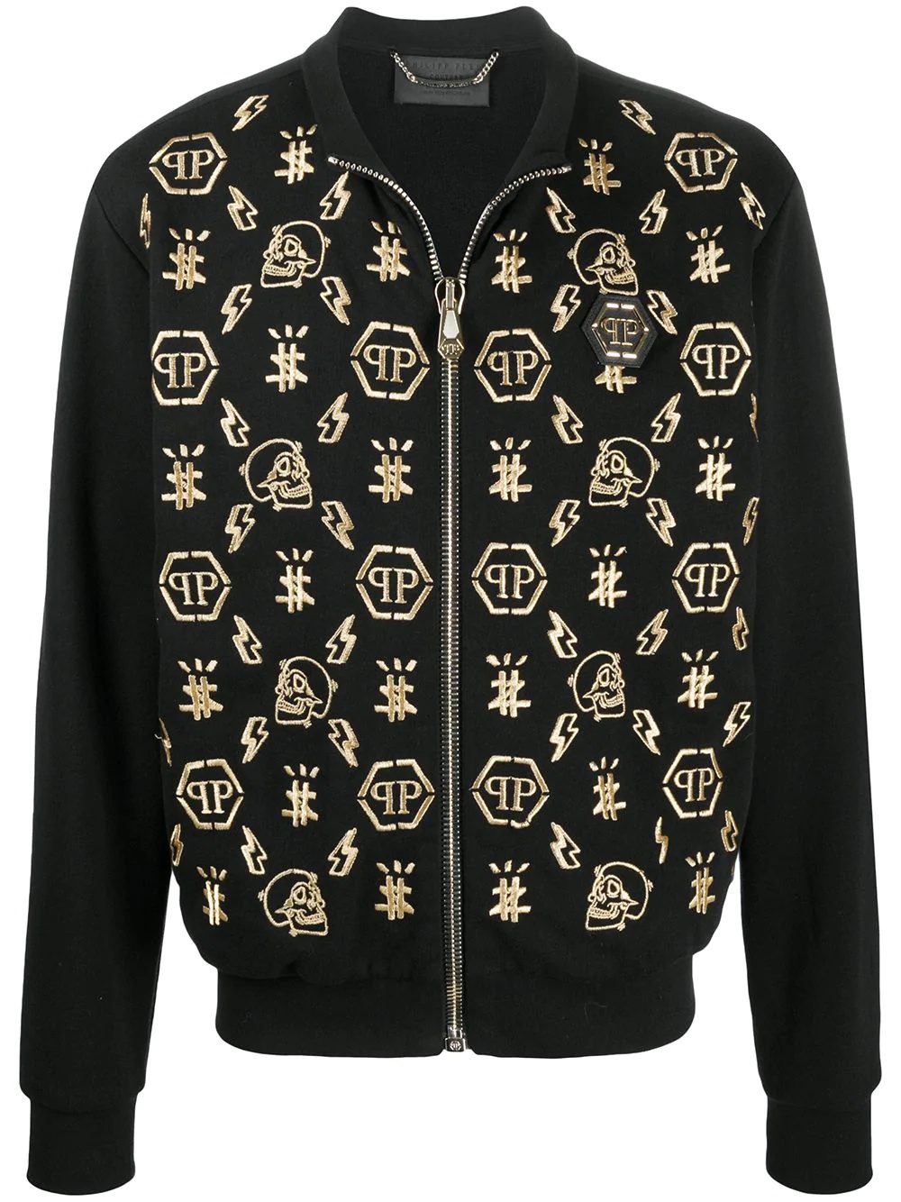 monogram-print track jacket - 1