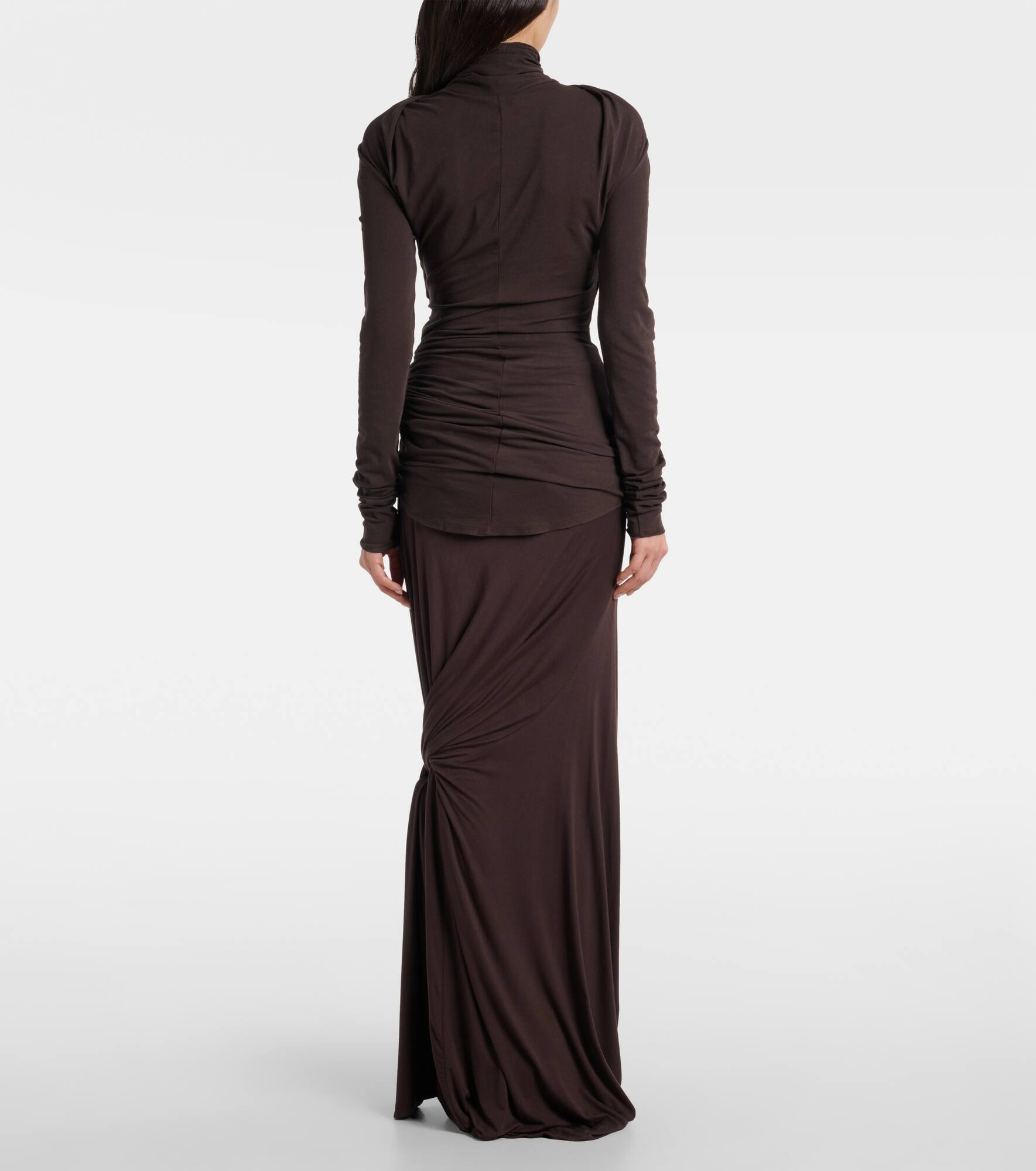 Gres draped cotton-blend top - 3