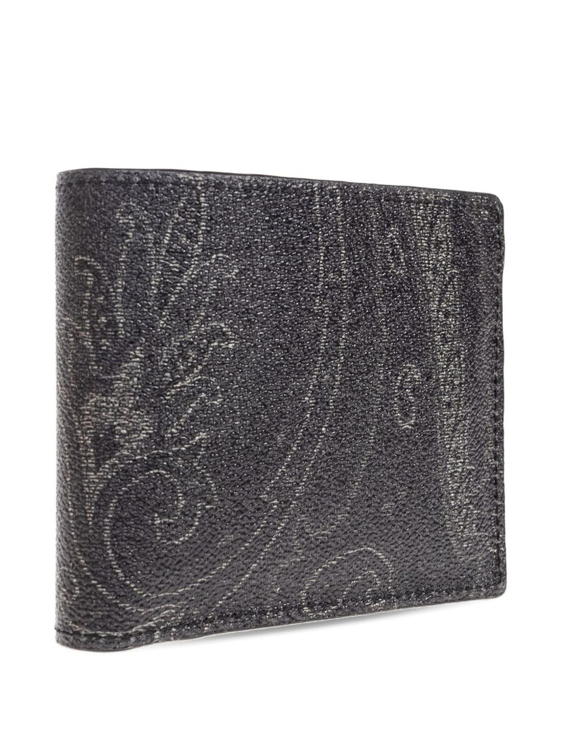 paisley-print bi-fold wallet 4