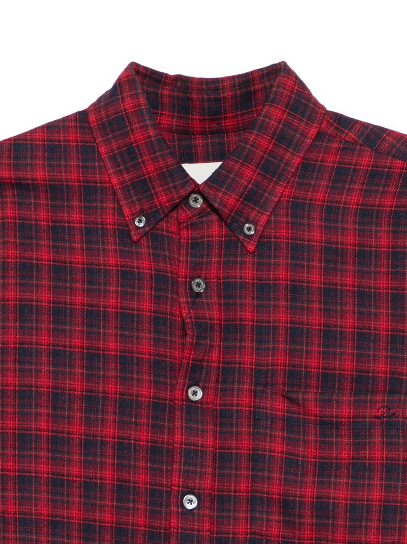 Dunst checked long-sleeved shirt outlook