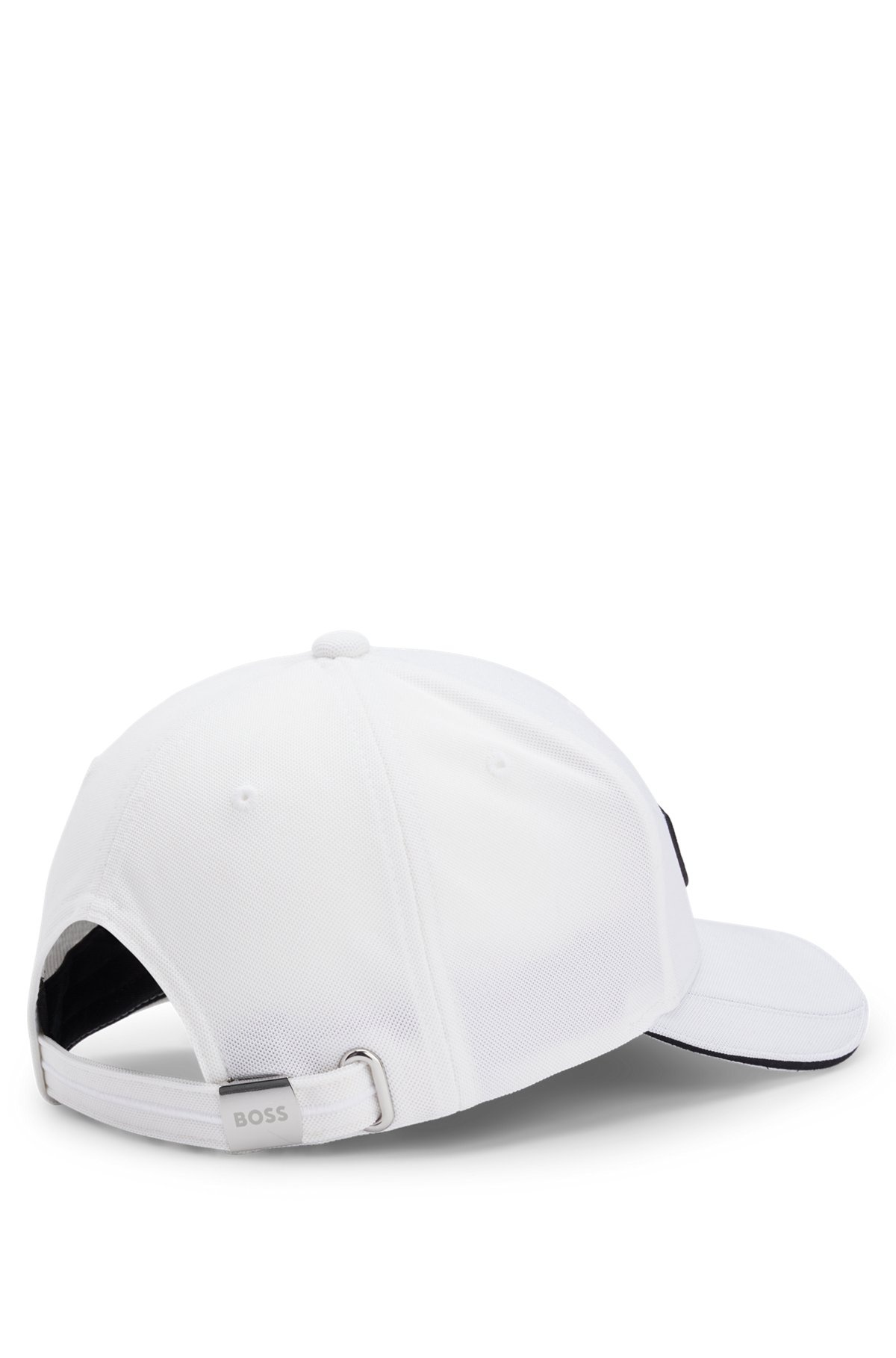KNITTED-PIQUÉ SIX-PANEL CAP WITH EMBROIDERED LOGO - 3