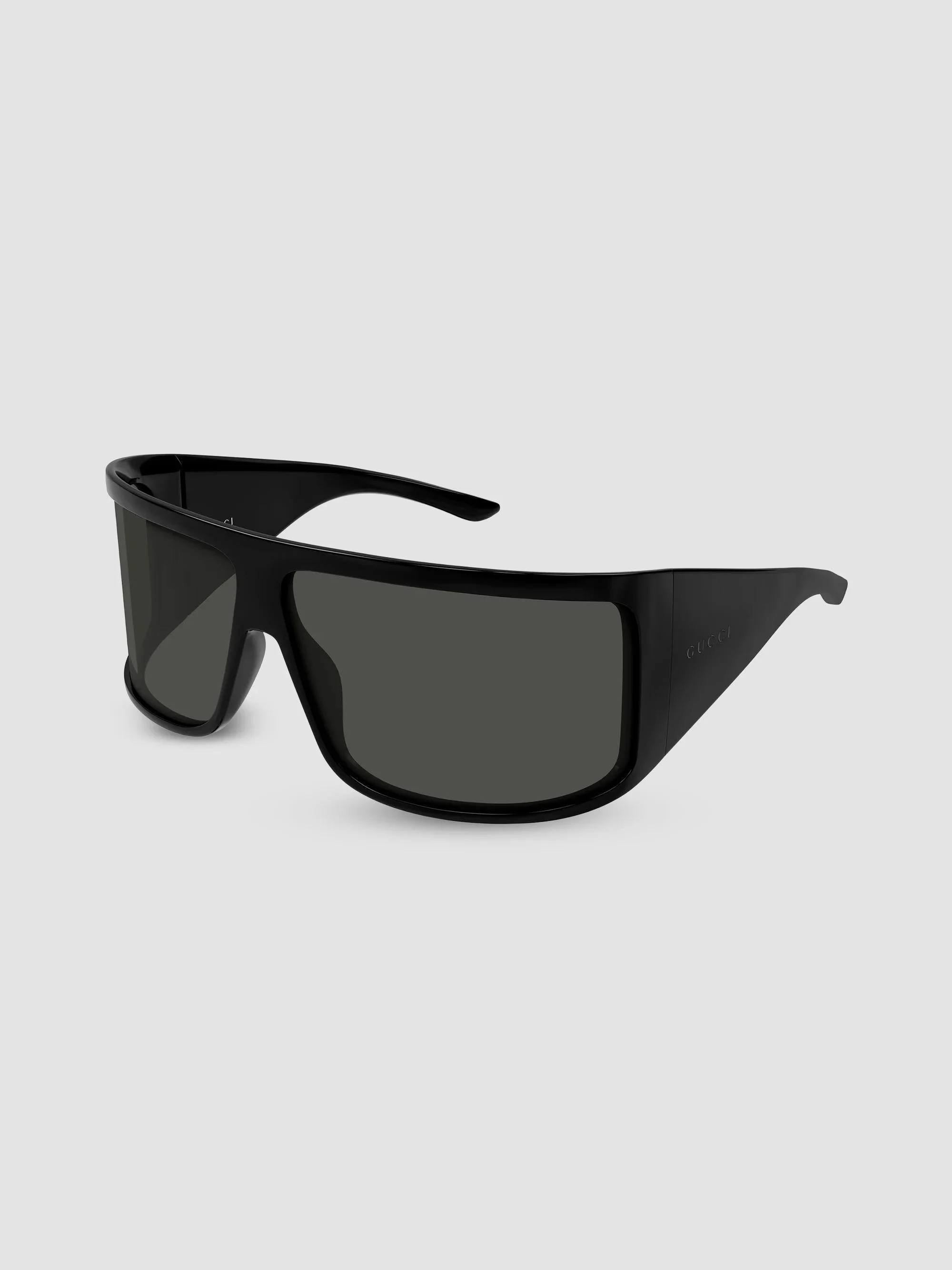 Women's Lettering Gg2274S Shield Injection Sunglasses - Black - 1