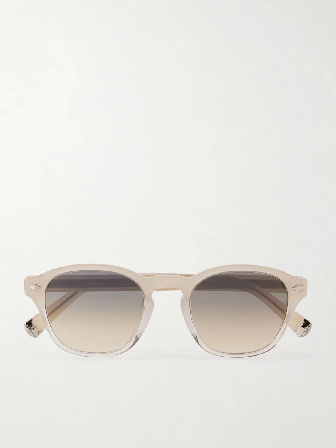 Round-Frame Acetate Sunglasses - 1