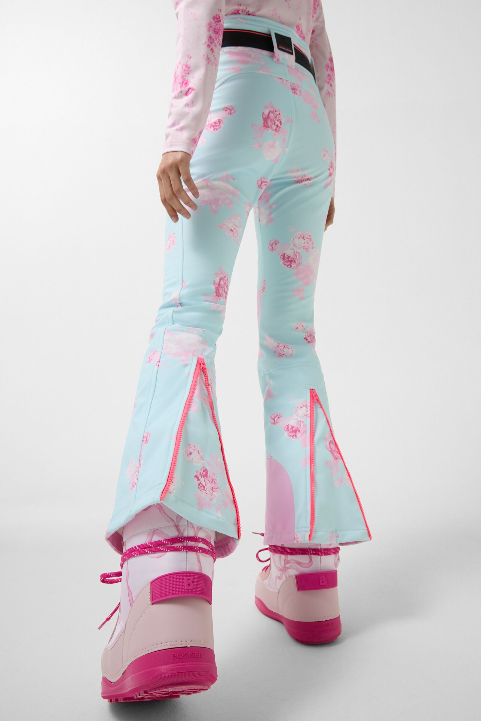 Zula Ski pants in Light blue/Rose - 4