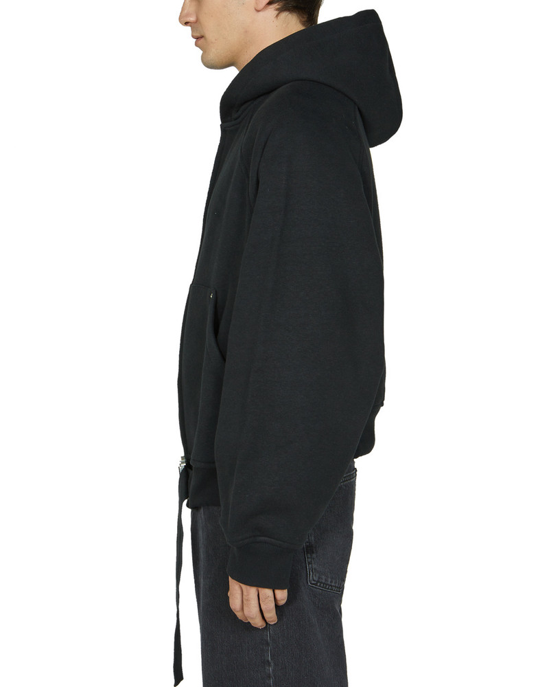 BELTED BUCKLE ZIP HOODIE 4
