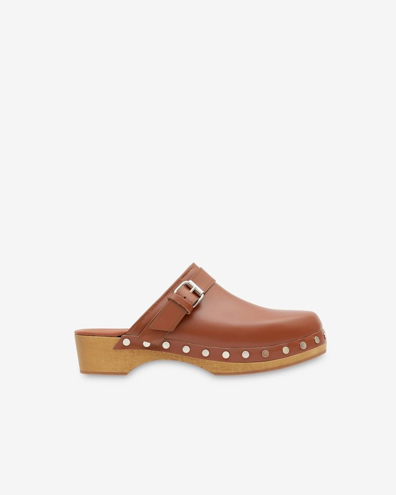 THALIE LEATHER CLOG 1