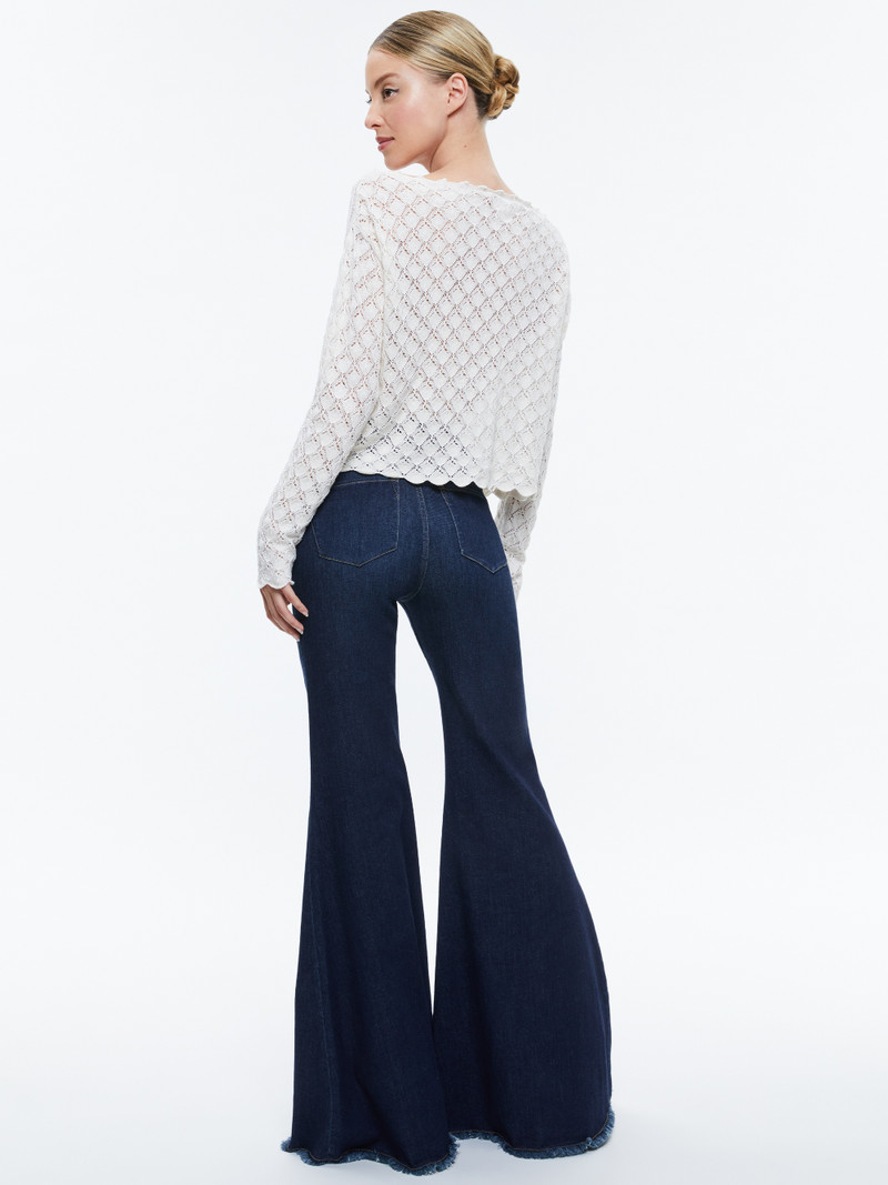 Alice + Olivia LEXIE OFF THE SHOULDER PULLOVER outlook