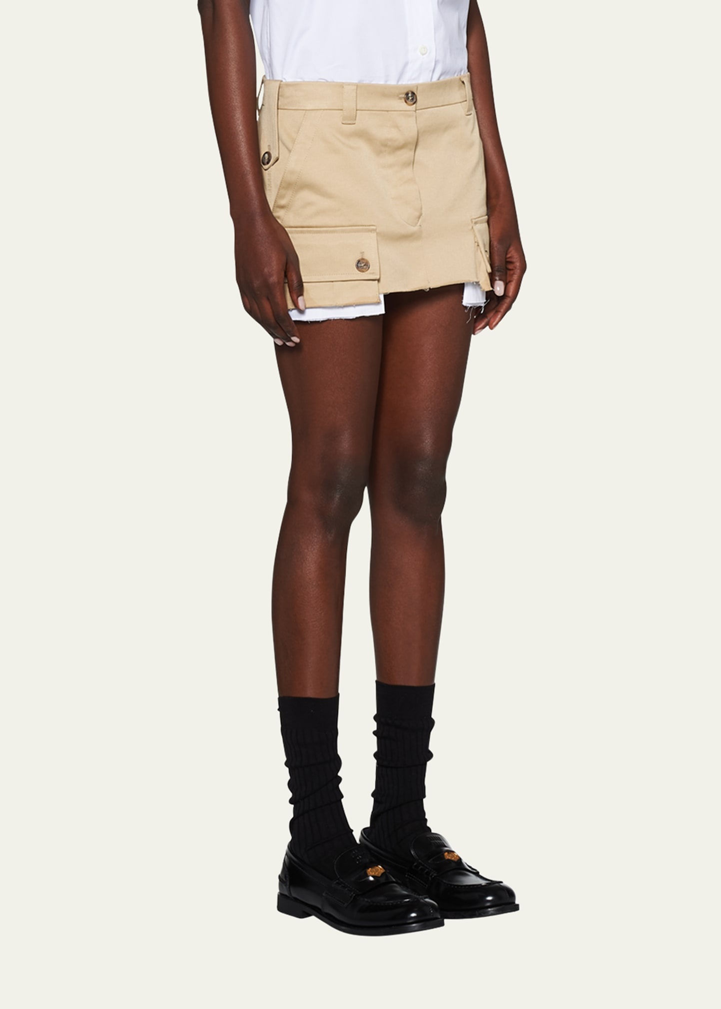 Chino Cargo Mini Skirt - 4