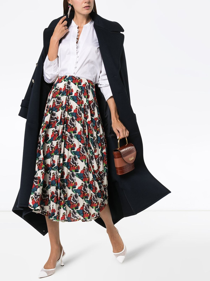 Valentino x Undercover Lovers print pleated skirt outlook