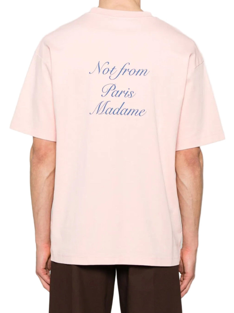 Drôle de Monsieur Le T-Shirt Slogan Cursive outlook