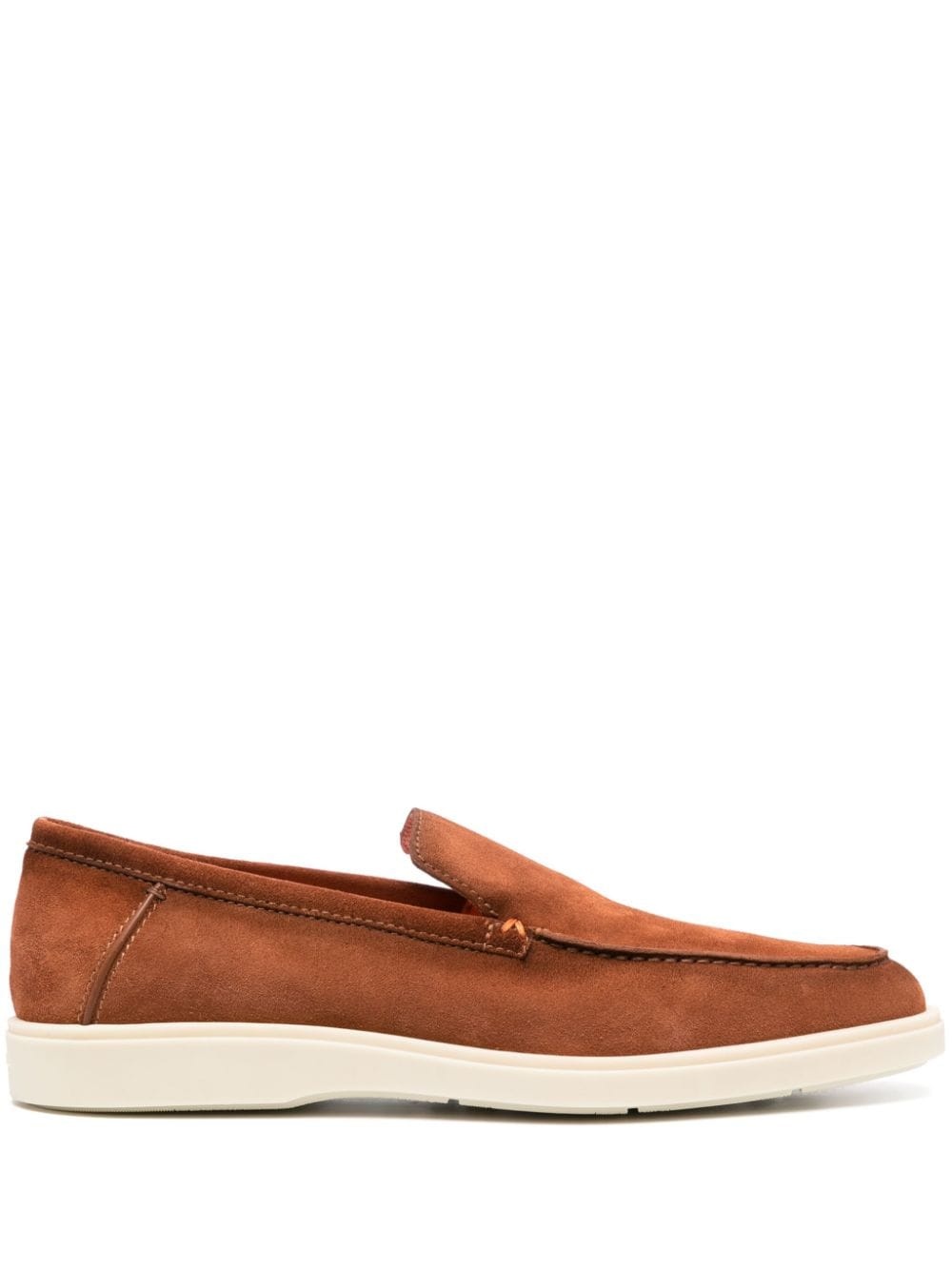 almond-toe suede loafers - 1