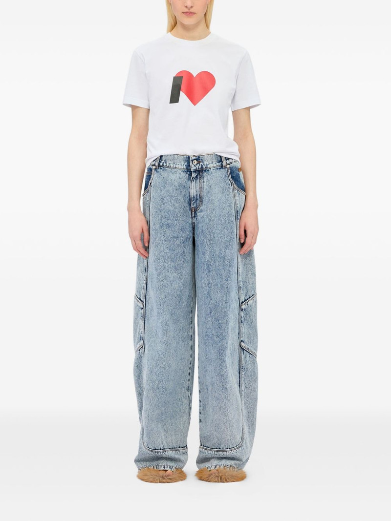 MSGM panelled pocket jeans outlook