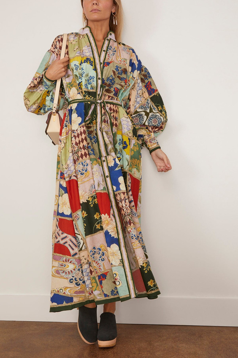 ALÉMAIS Bianca Shirtdress in Multi outlook