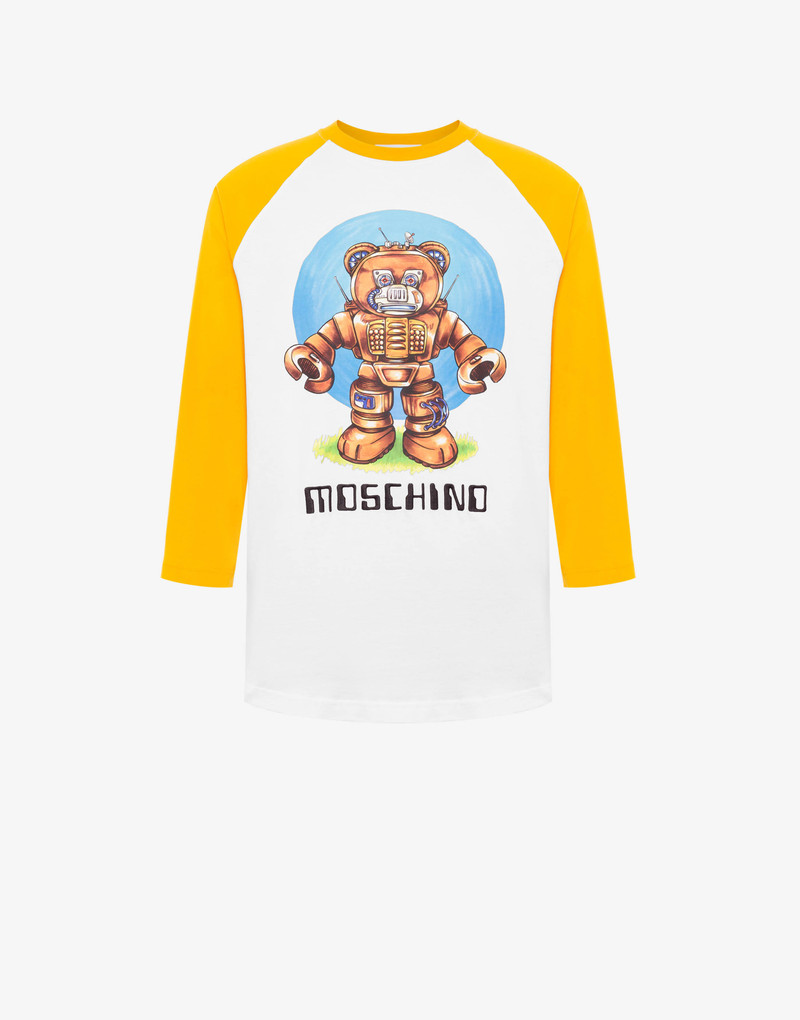 ROBOT BEAR ORGANIC JERSEY T-SHIRT 1