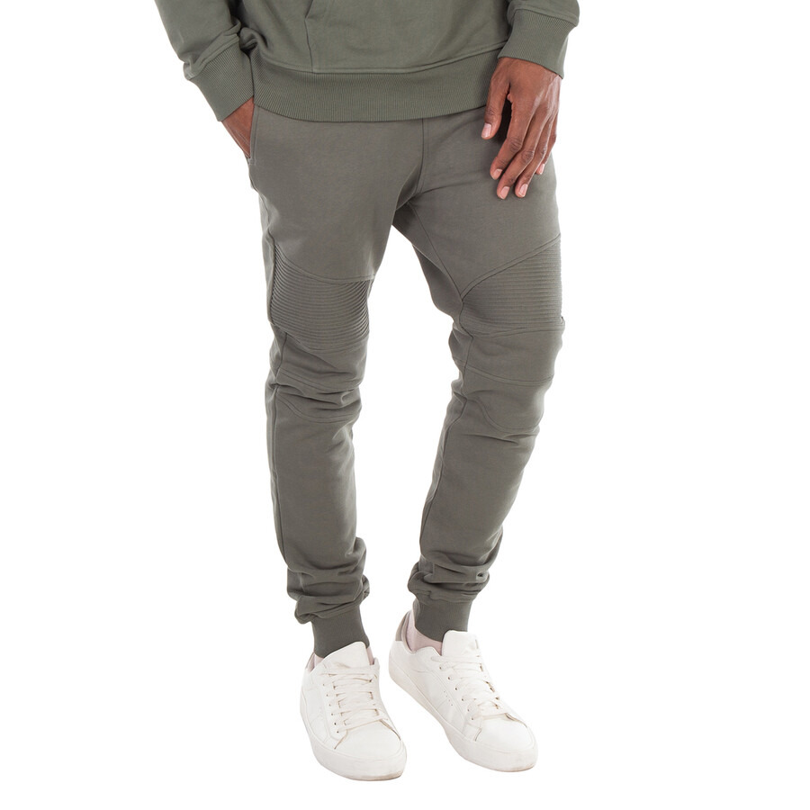 Balmain Flocked Logo Print Joggers - 4