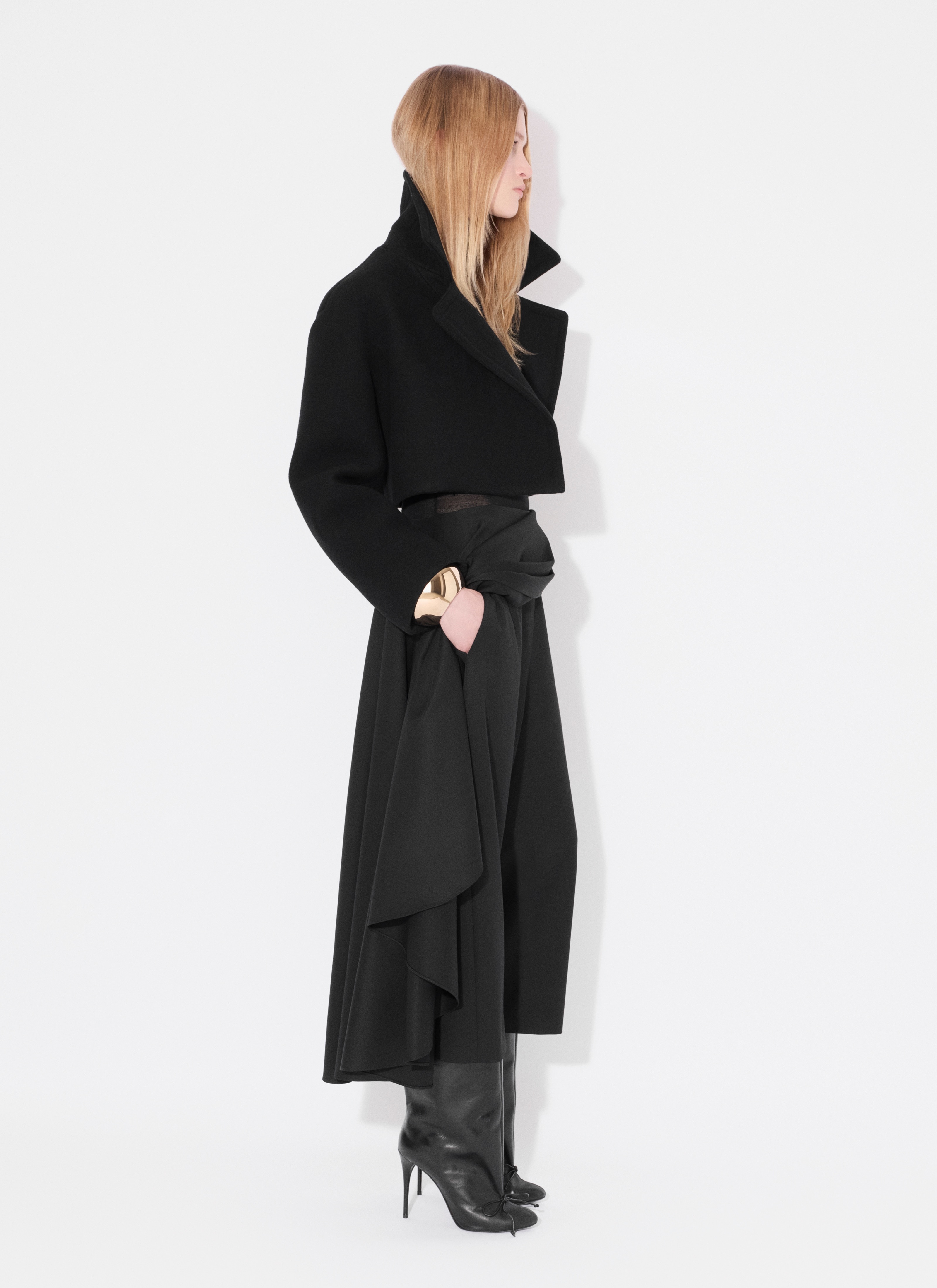 CROPPED CABAN JACKET - 4