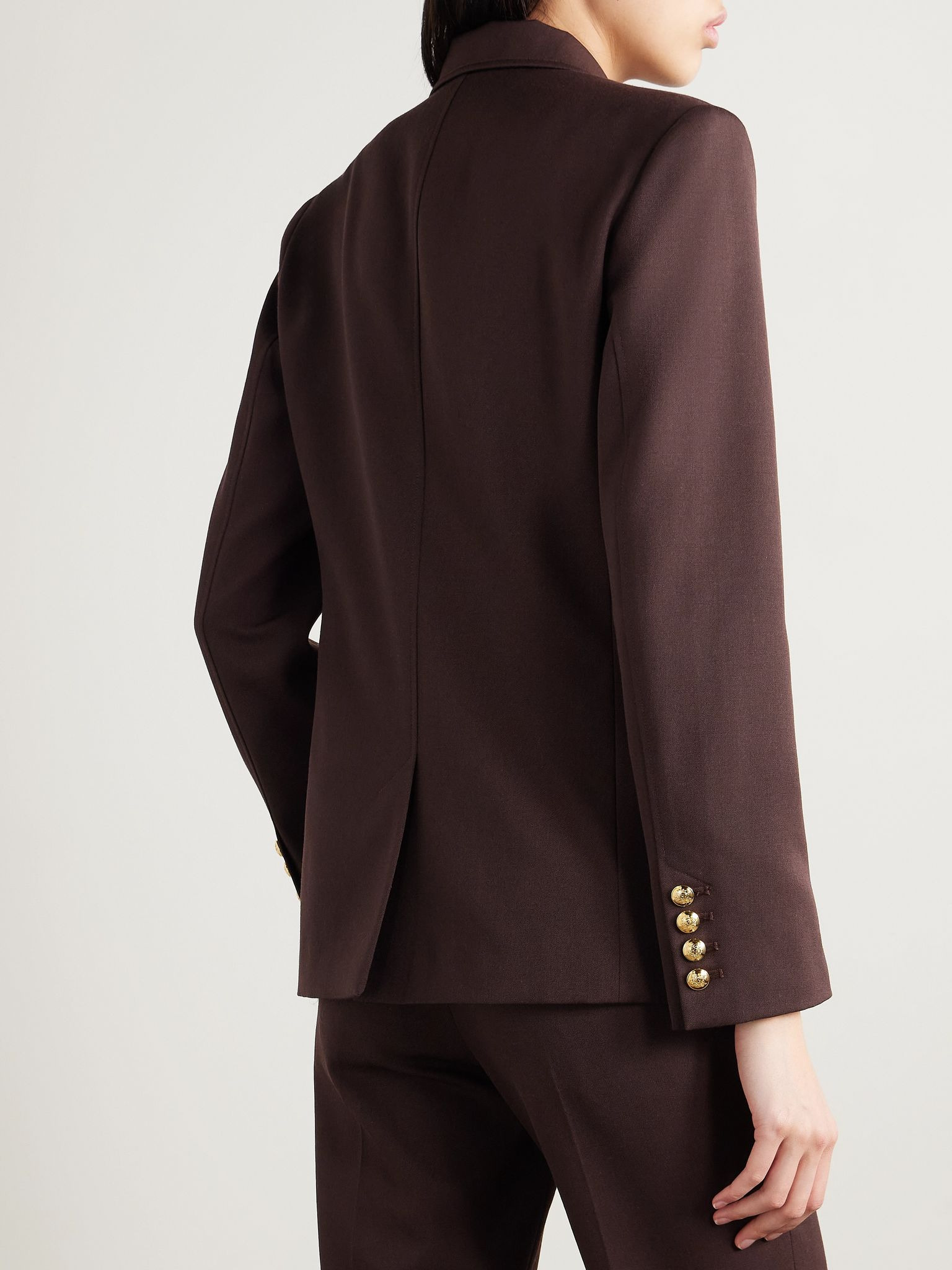 Nelson wool-twill jacket Brown - 4