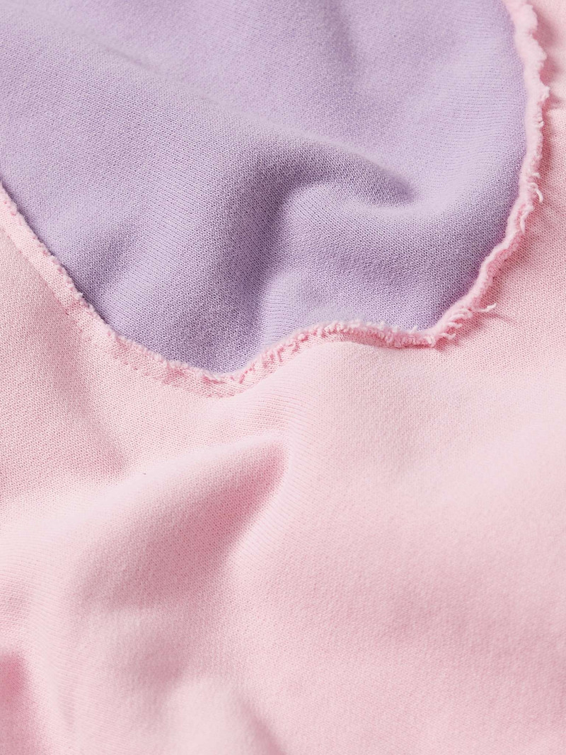 Wave Panelled Cotton-Blend Jersey Hoodie 3