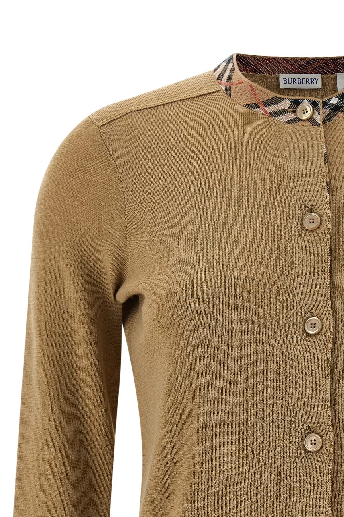 Check insert cardigan - 3