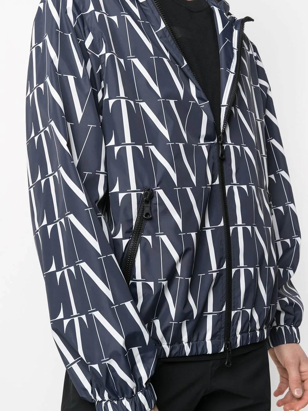 VLTN zip-up hooded jacket - 5