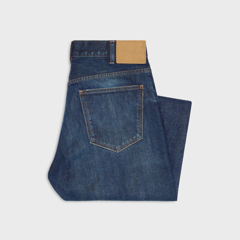 CELINE wesley jeans in indigo dark stone denim outlook