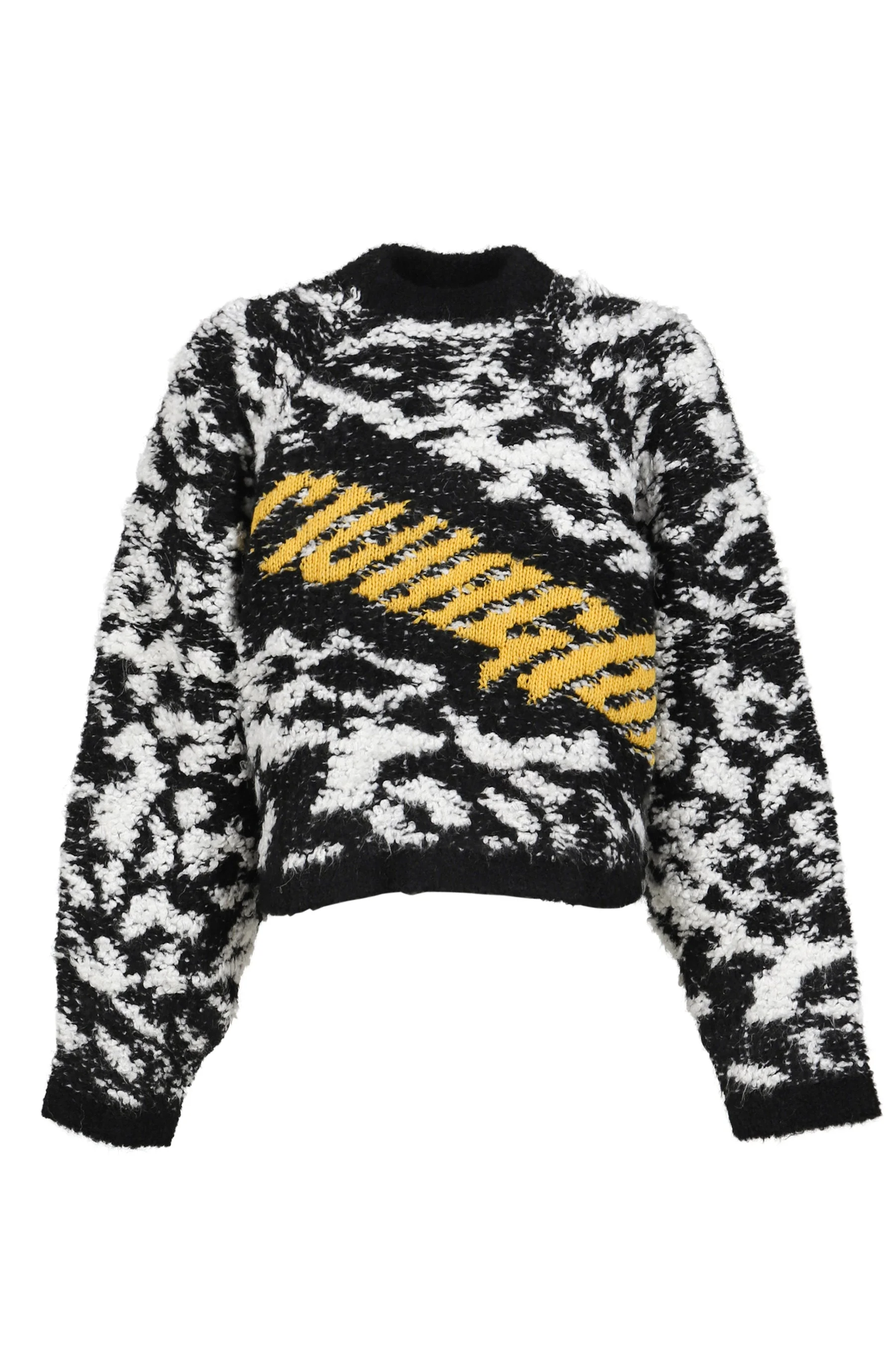 GIANT LEOPARD PULL OVER / BLK / WHT - 1