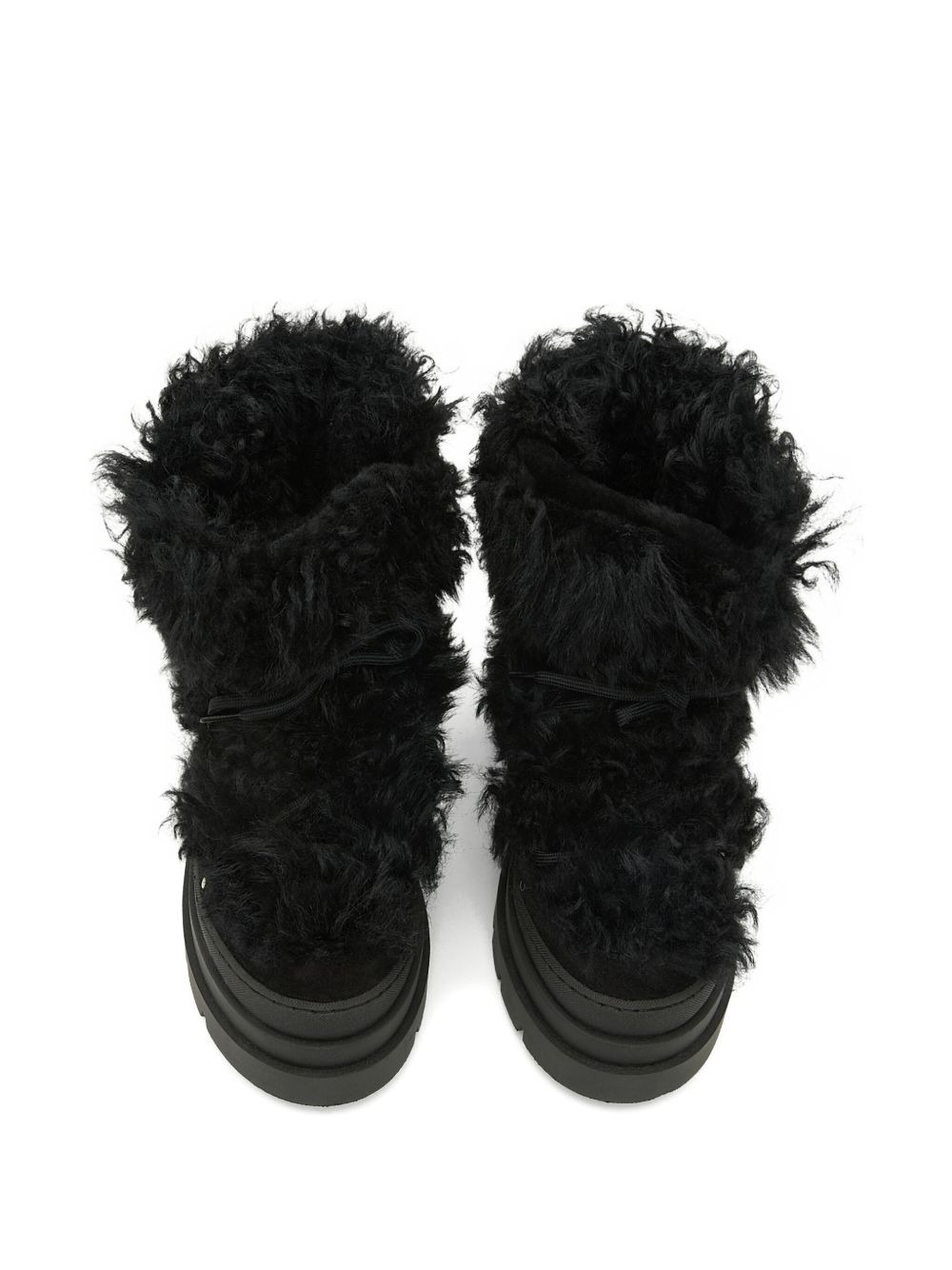 shearling platform boots - 4